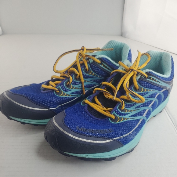 Women’s Merrell Ultra Marine Water Resistant Shoes Size 9 Blue Trail  (EU 40) - Picture 2 of 14